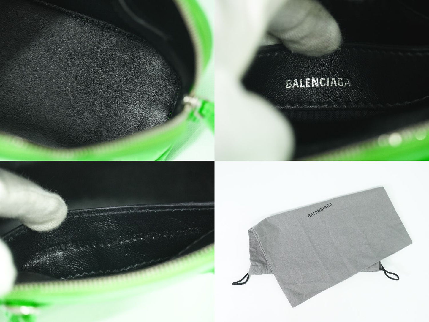 BALENCIAGA ヴィル XXS 2WAY ショルダーバッグ グリーン 550646