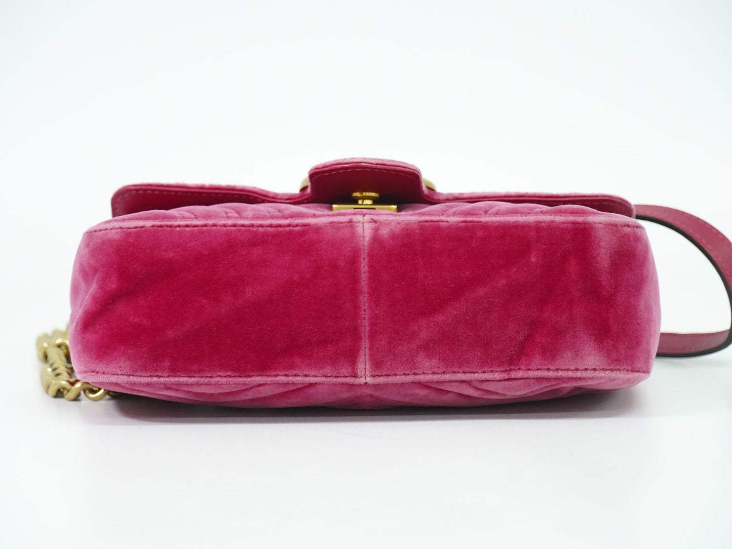 GUCCI GGマーモント ショルダーバッグ ピンク 446744