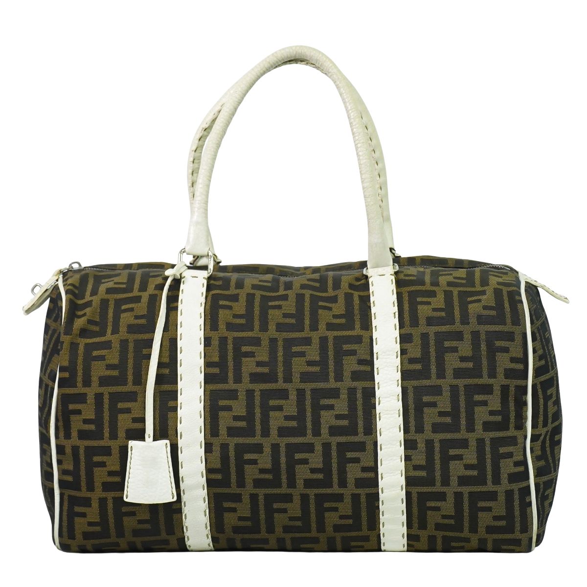 FENDI ズッカ ミニ ボストンバッグ ブラウン