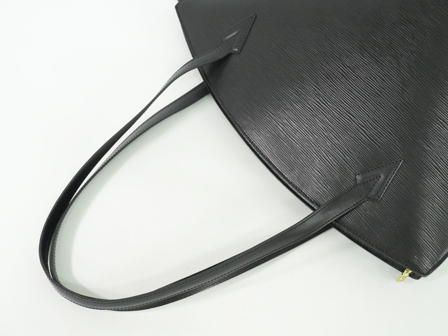LOUIS VUITTON サンジャック ショッピング エピ レザー ショルダーバッグ ブラック M52262