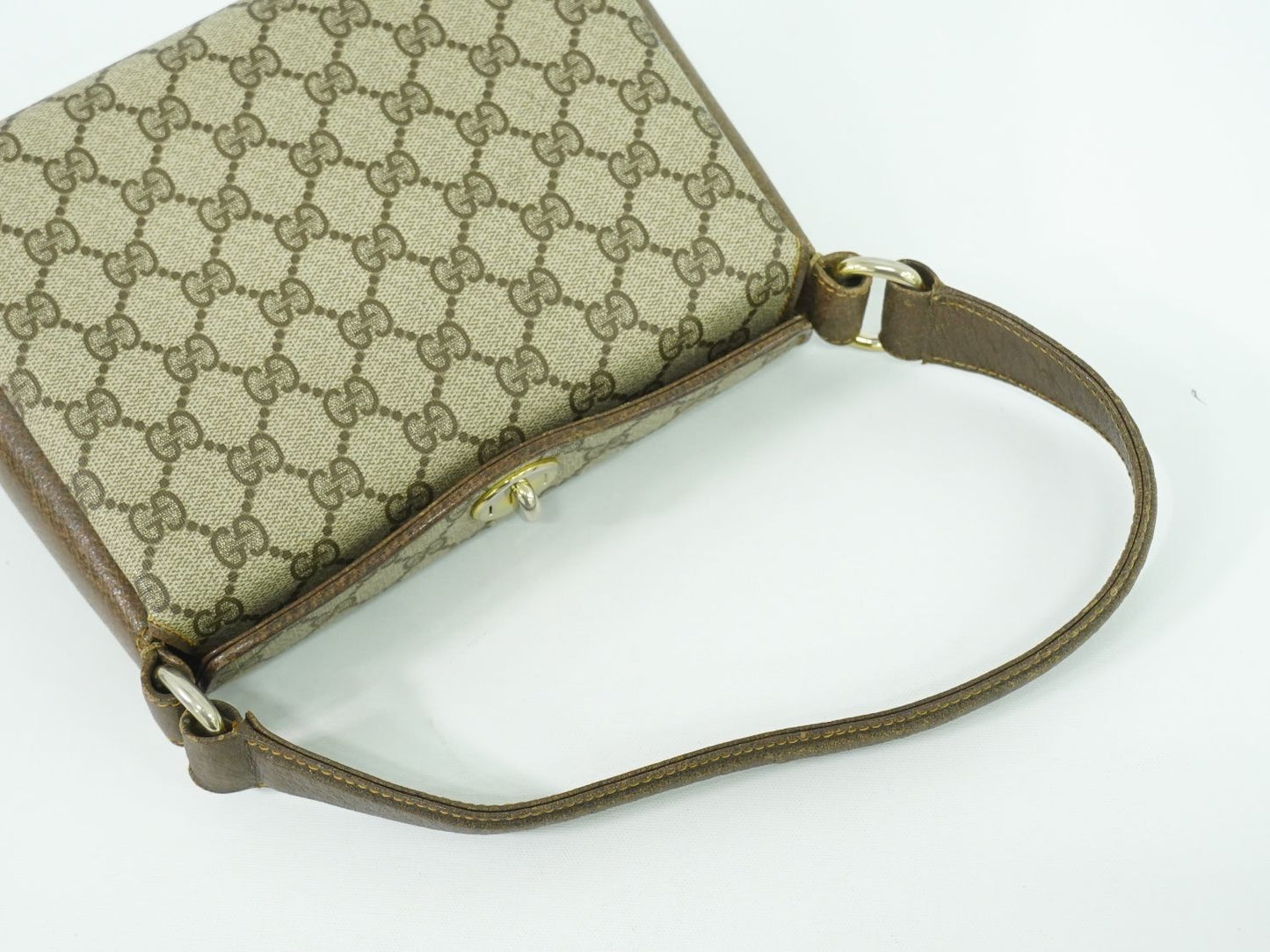 GUCCI オールドグッチ GGスプリーム ハンドバッグ ベージュ ブラウン