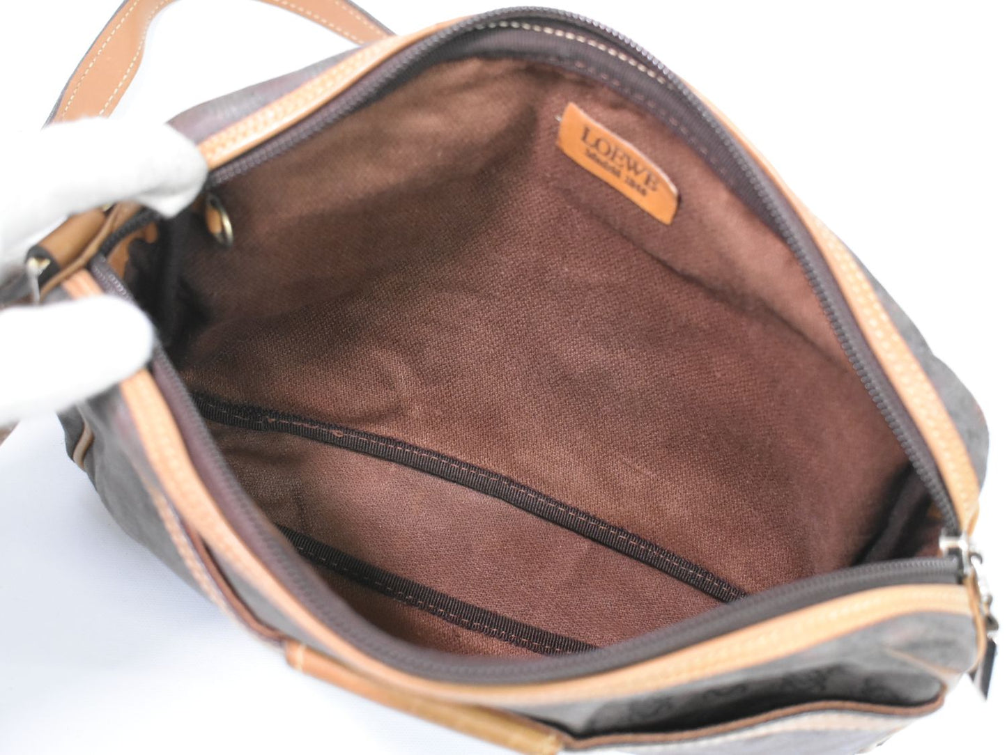 LOEWE アナグラム ショルダーバッグ ブラウン