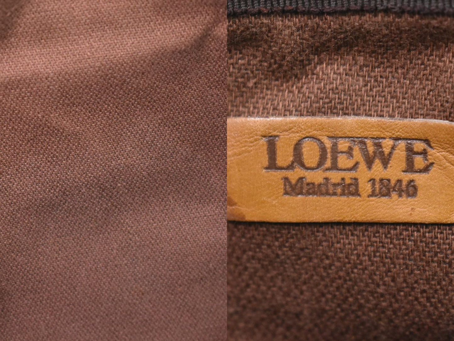 LOEWE アナグラム ショルダーバッグ ブラウン
