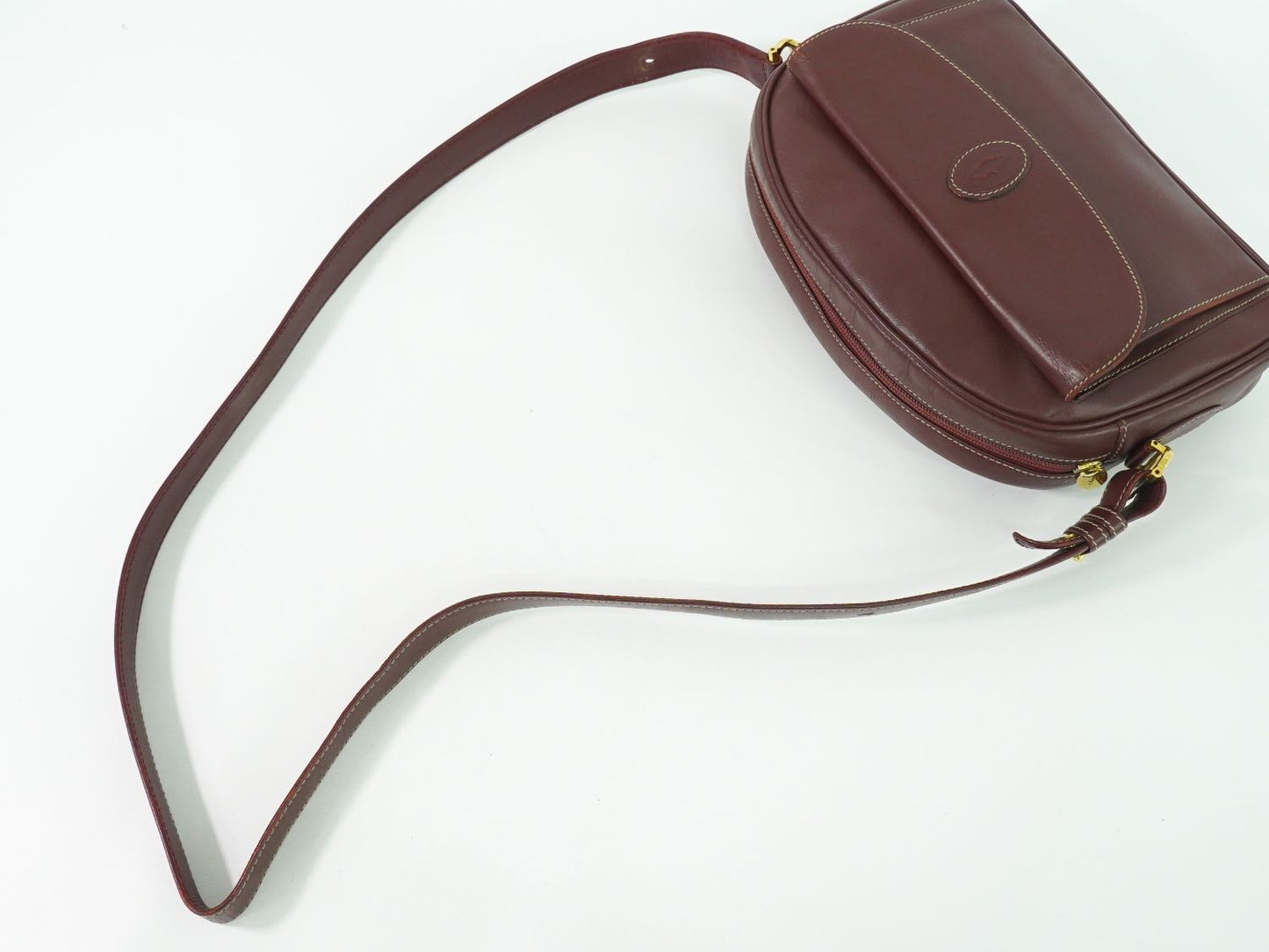 Cartier マストライン ショルダーバッグ ボルドー