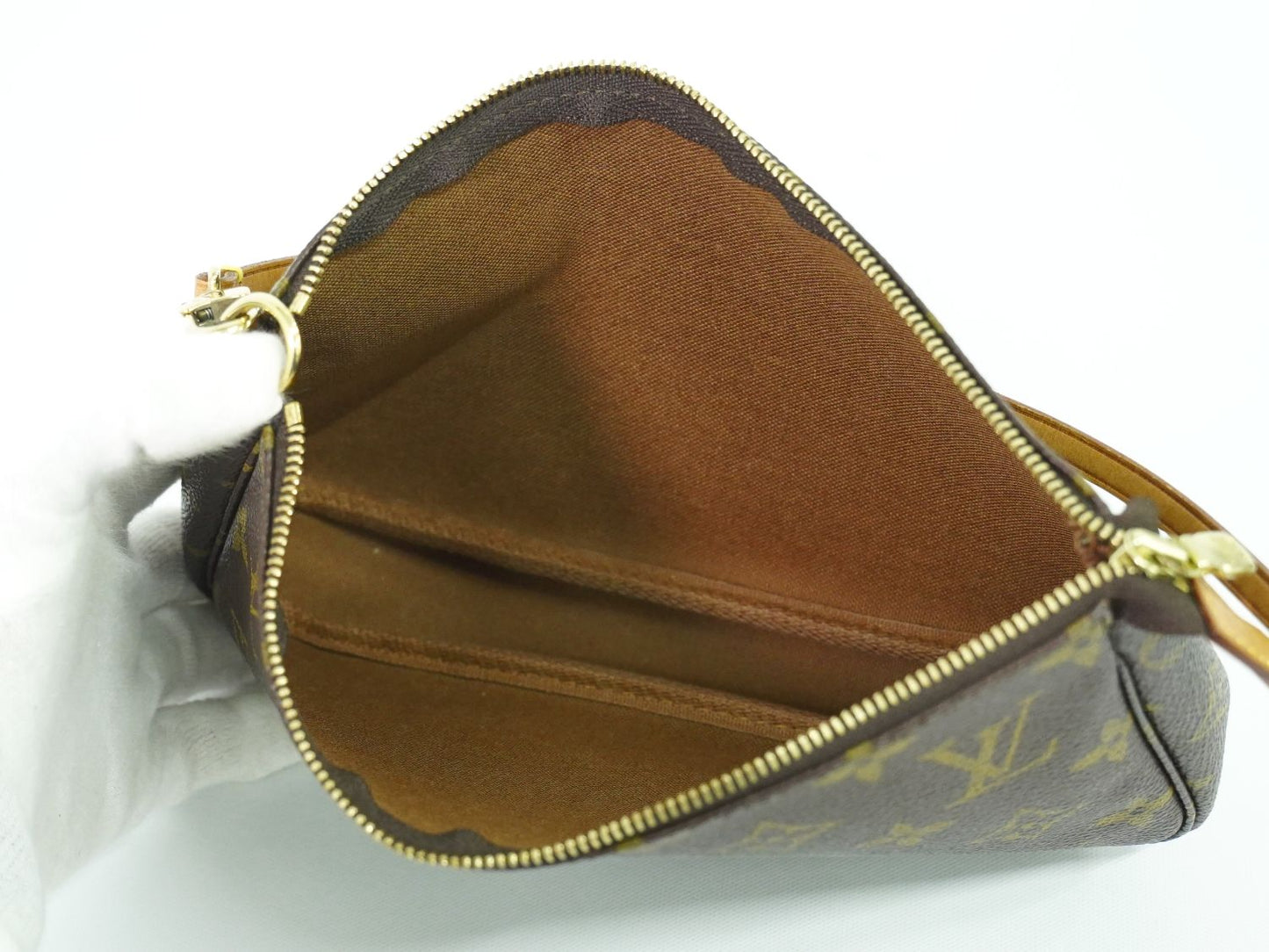 LOUIS VUITTON ポシェットアクセソワール モノグラム ポーチ ブラウン M51980