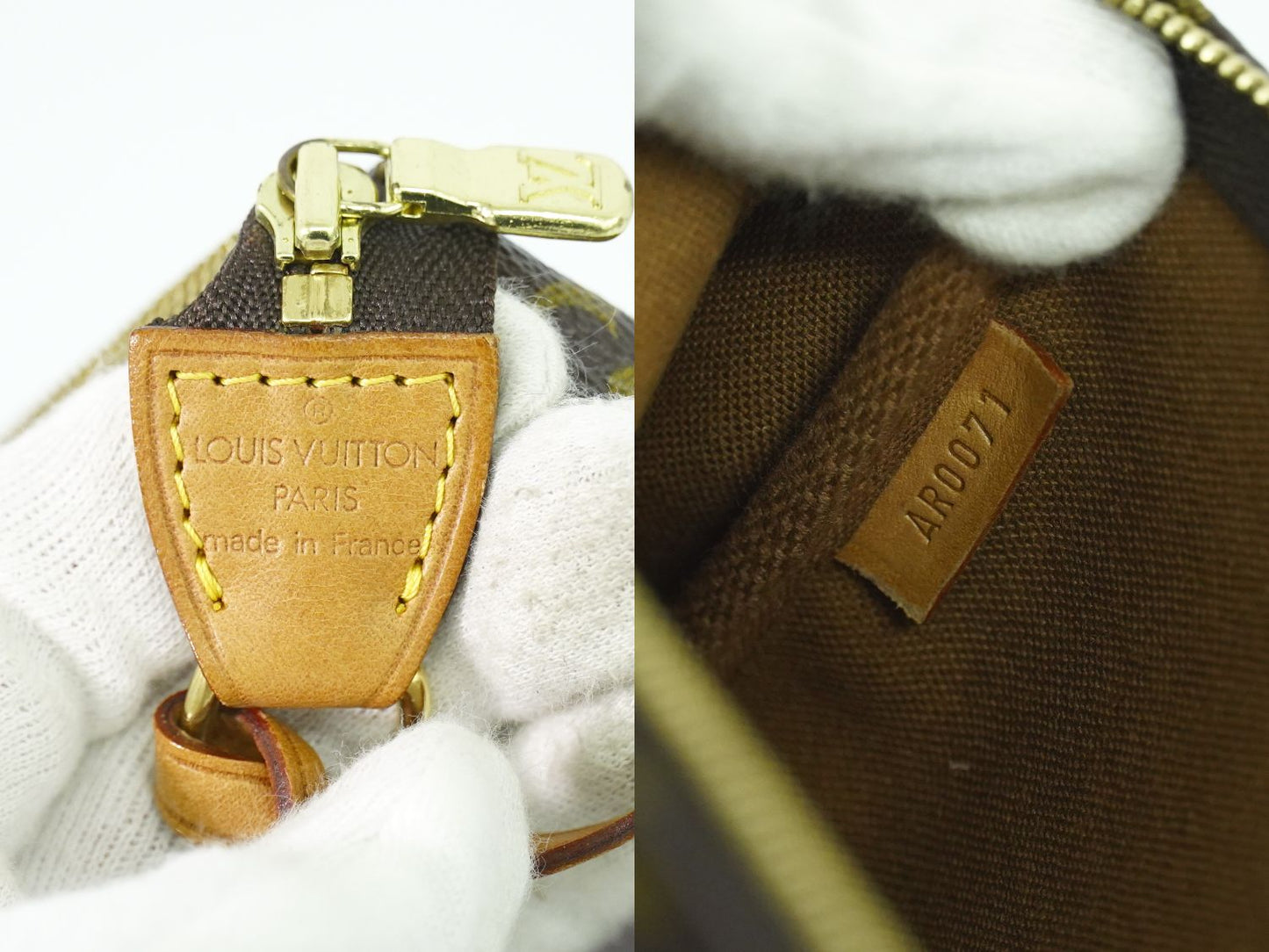 LOUIS VUITTON ポシェットアクセソワール モノグラム ポーチ ブラウン M51980