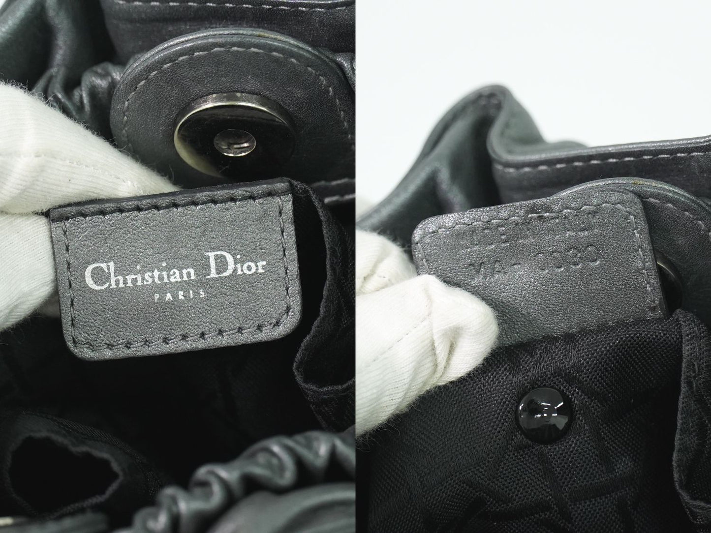 Christian Dior マリスパール ハンドバッグ グレー
