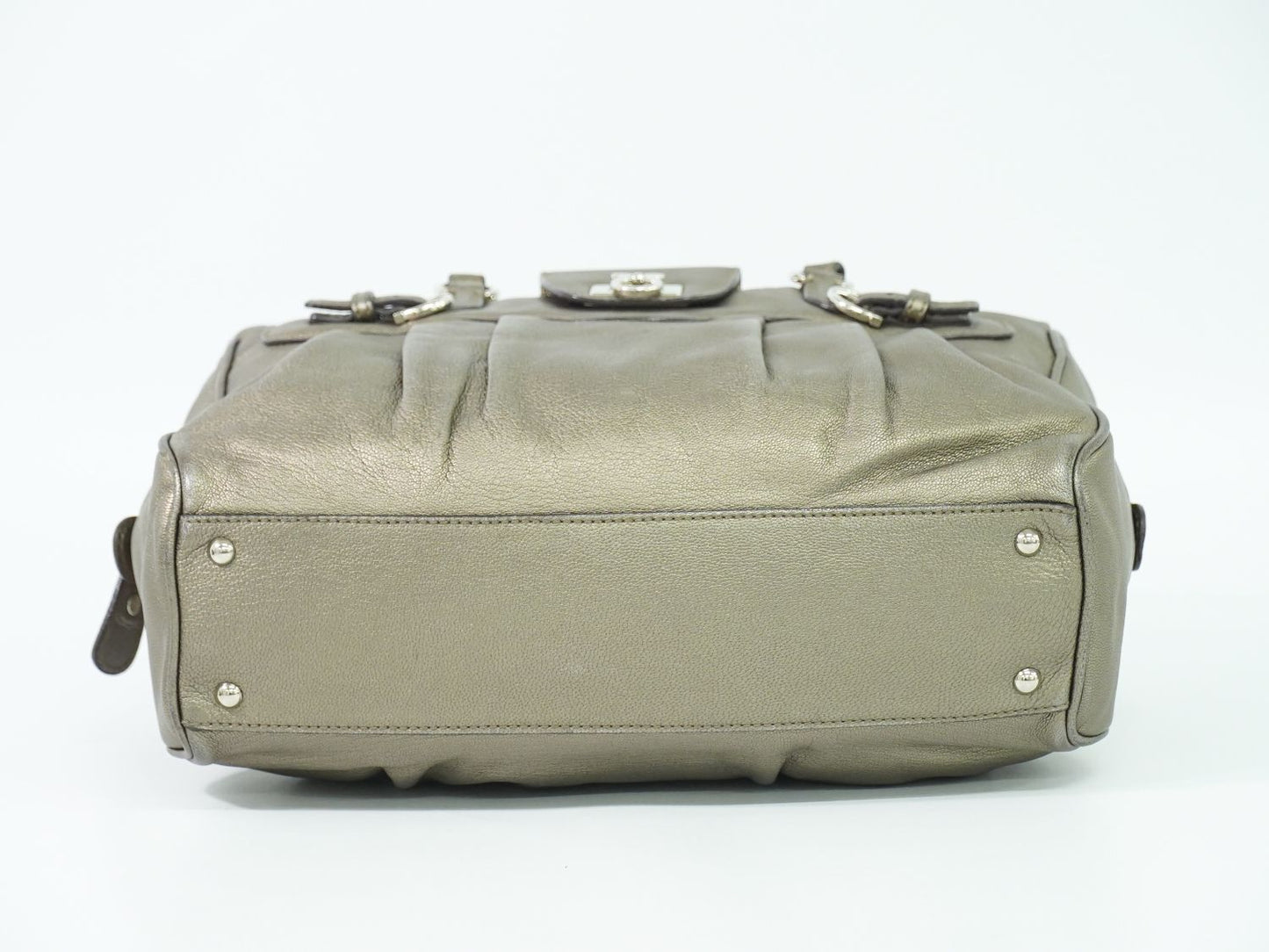 Salvatore Ferragamo ガンチーニ ショルダーバッグ ゴールド系