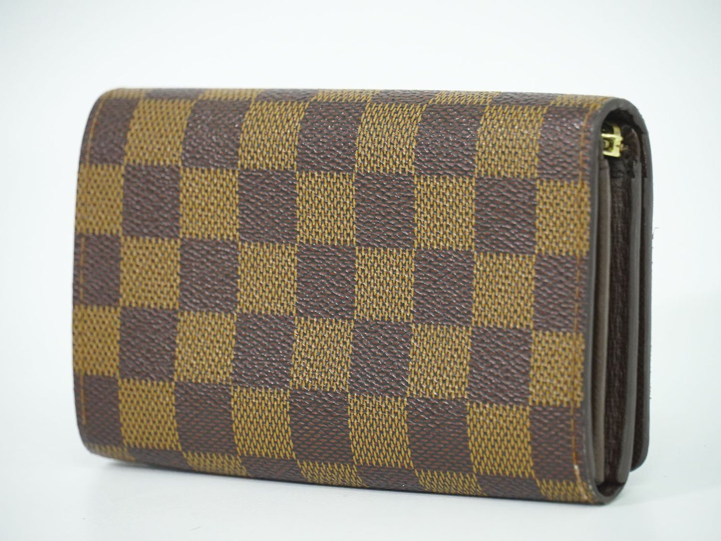 LOUIS VUITTON ポルト モネ ビエ トレゾール ダミエ エベヌ 折財布 N61730
