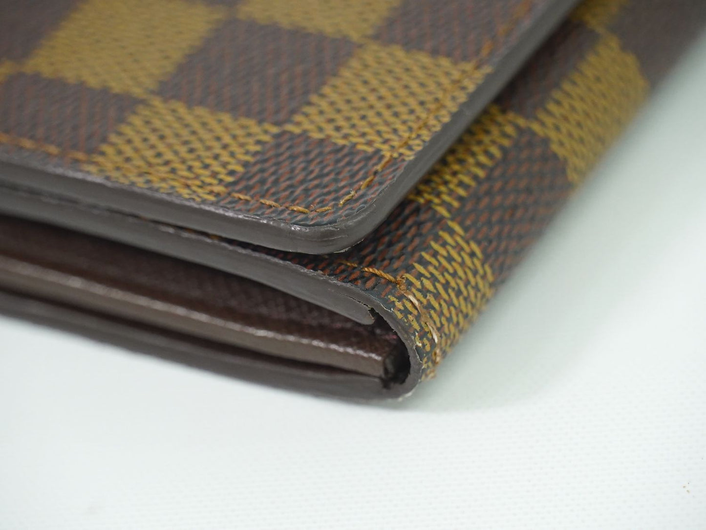 LOUIS VUITTON ポルト モネ ビエ トレゾール ダミエ エベヌ 折財布 N61730