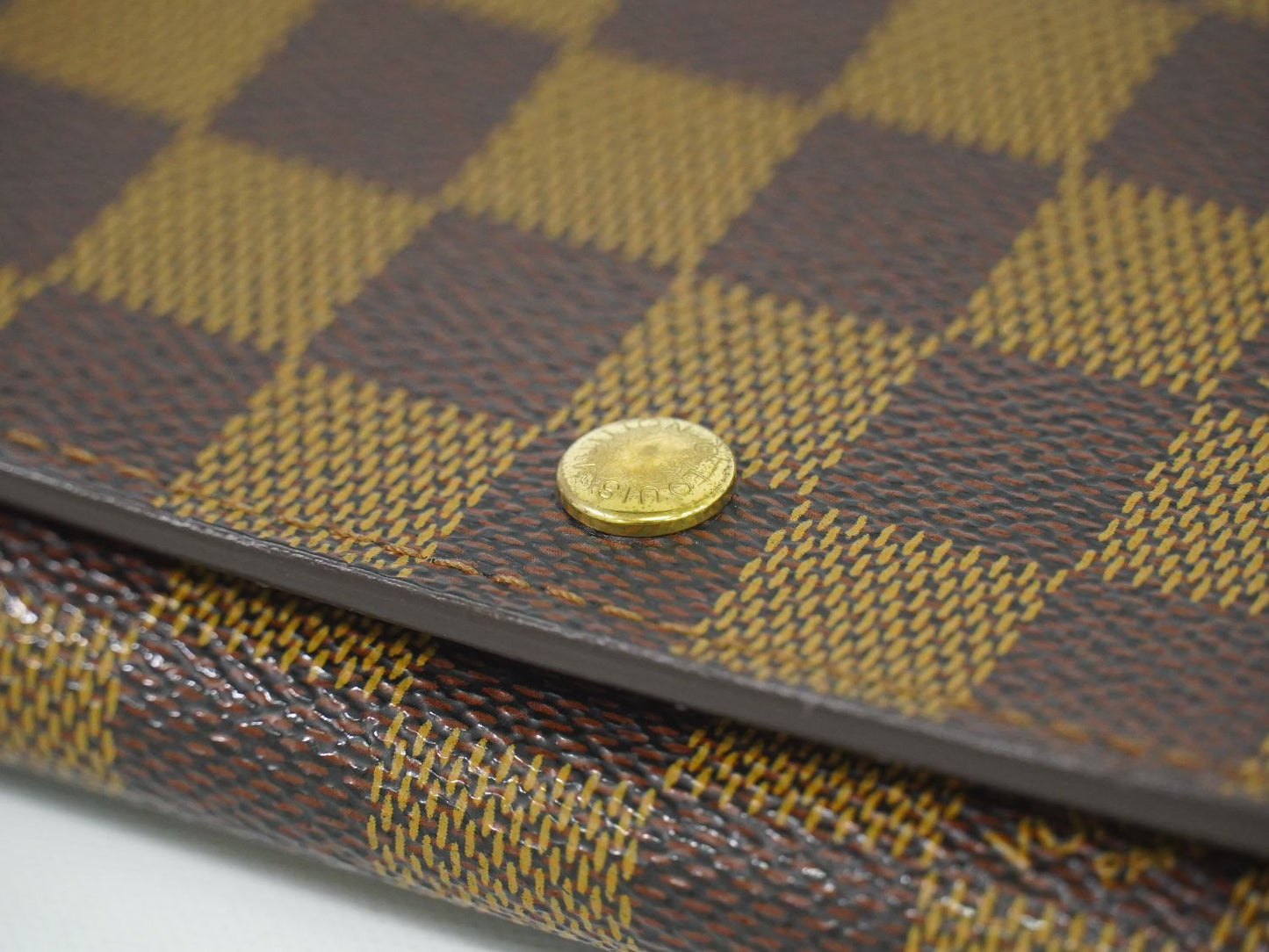 LOUIS VUITTON ポルト モネ ビエ トレゾール ダミエ エベヌ 折財布 N61730