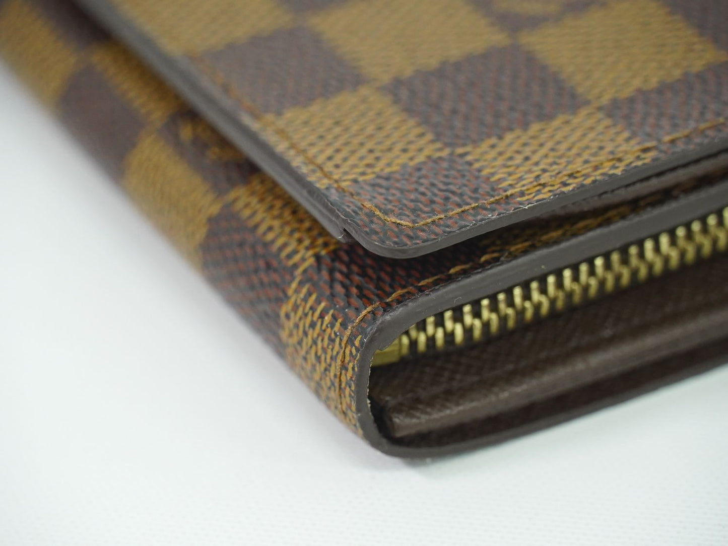 LOUIS VUITTON ポルト モネ ビエ トレゾール ダミエ エベヌ 折財布 N61730