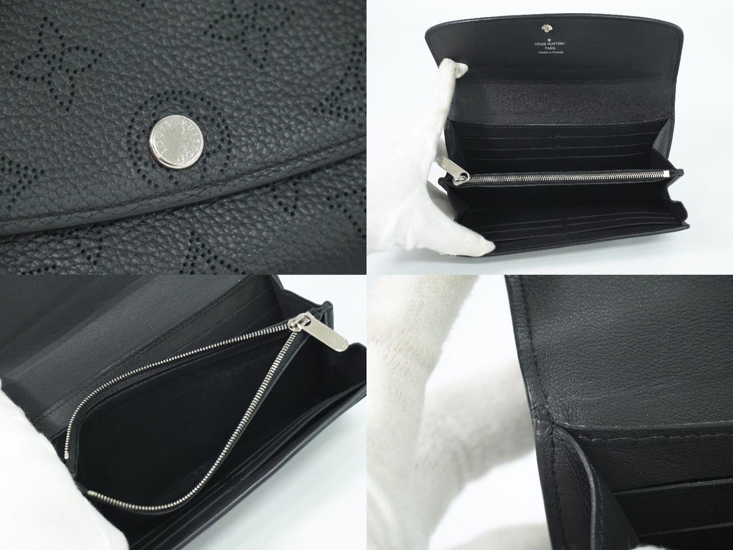 LOUIS VUITTON ポルトフォイユ イリス マヒナ レザー 長財布 ノワール M60143