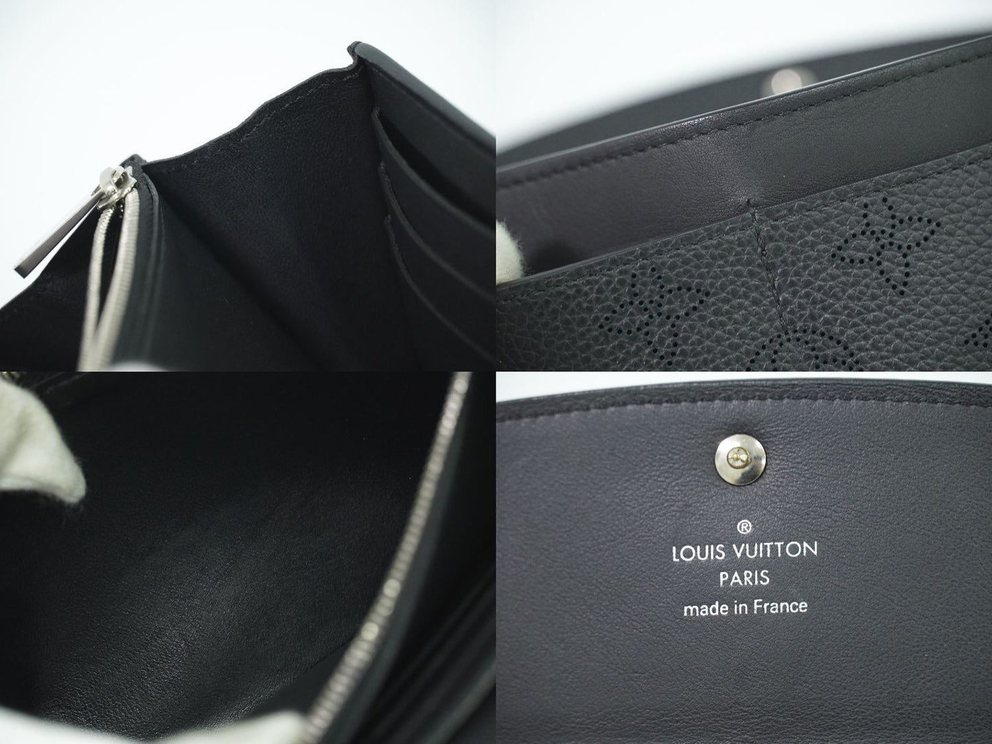 LOUIS VUITTON ポルトフォイユ イリス マヒナ レザー 長財布 ノワール M60143