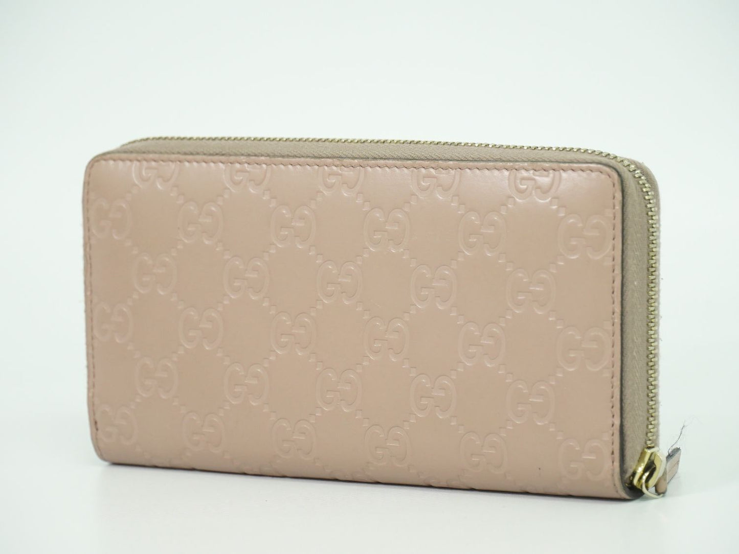 GUCCI ロングウォレット グッチシマ ピンクベージュ 388680