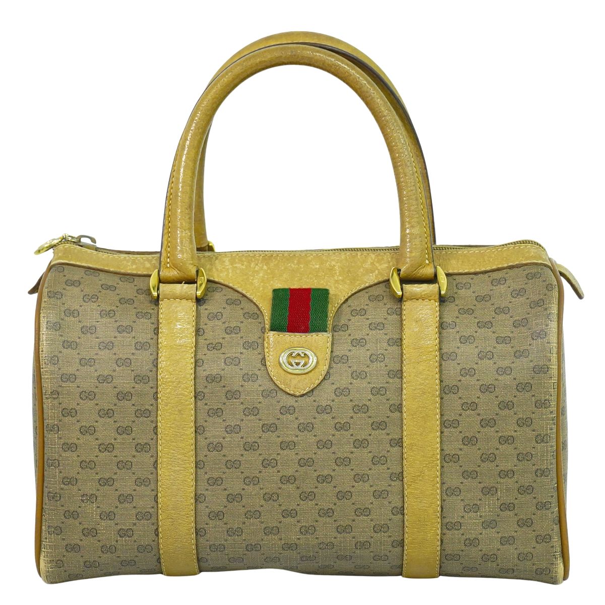 GUCCI オールドグッチ ミニ ボストンバッグ ブラウン