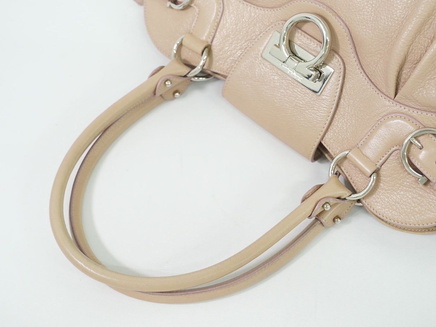 Salvatore Ferragamo ガンチーニ トートバッグ ピンク