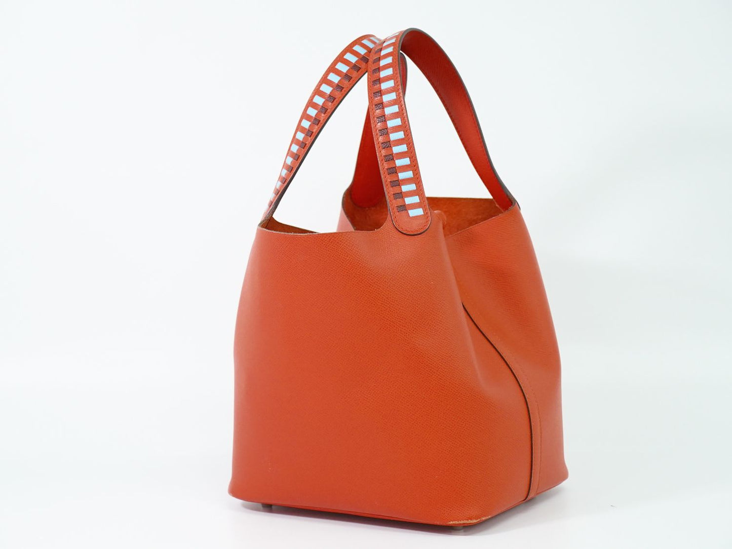HERMES ピコタンロック MM ハンドバッグ D刻 ルージュクー