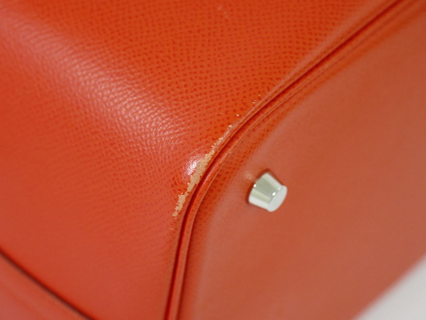 HERMES ピコタンロック MM ハンドバッグ D刻 ルージュクー