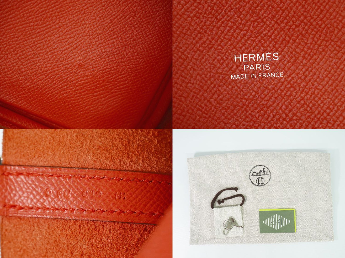 HERMES ピコタンロック MM ハンドバッグ D刻 ルージュクー