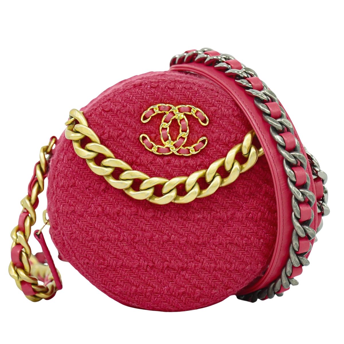 CHANEL 19 ココマーク ミニ ショルダーバッグ ピンク
