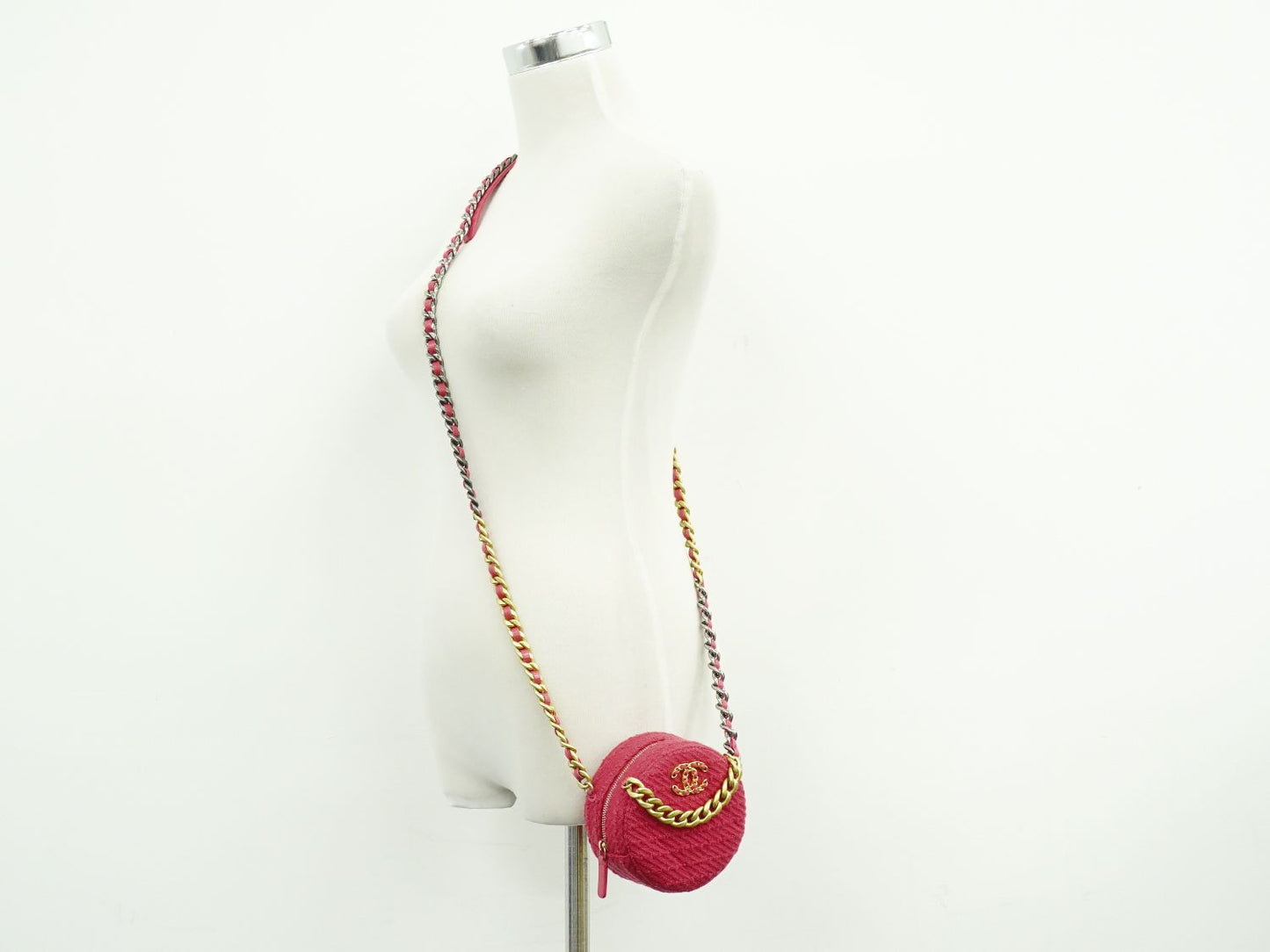 CHANEL 19 ココマーク ミニ ショルダーバッグ ピンク