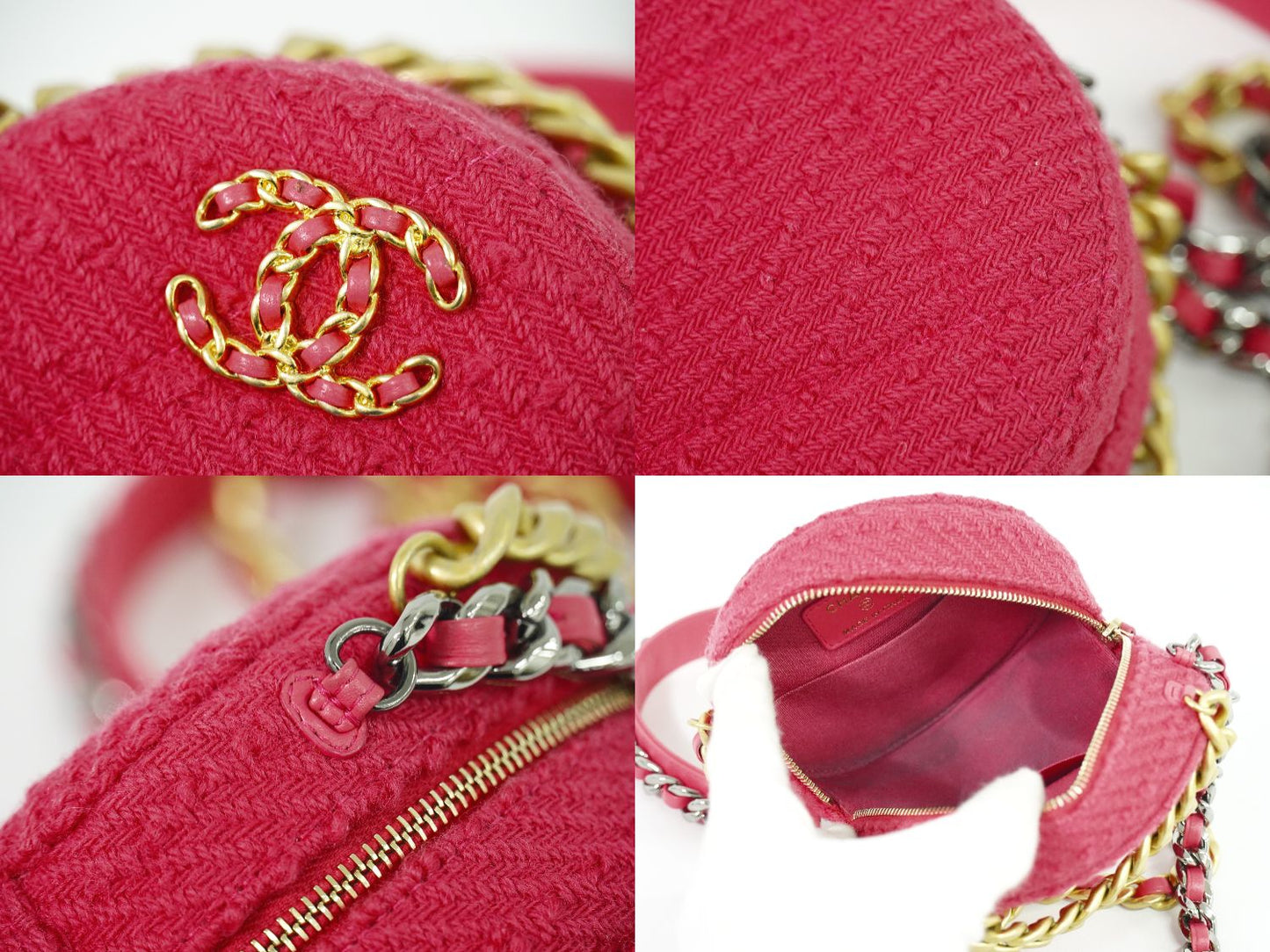 CHANEL 19 ココマーク ミニ ショルダーバッグ ピンク