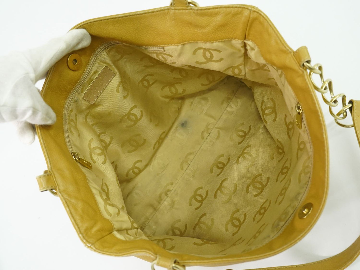 CHANEL ココマーク ショルダーバッグ イエロー