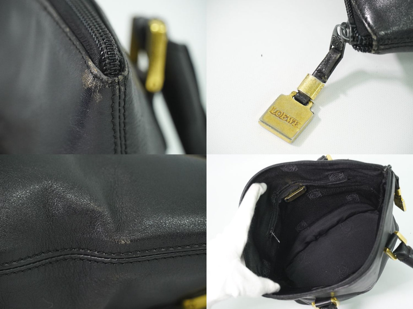 LOEWE アナグラム ハンドバッグ ブラック