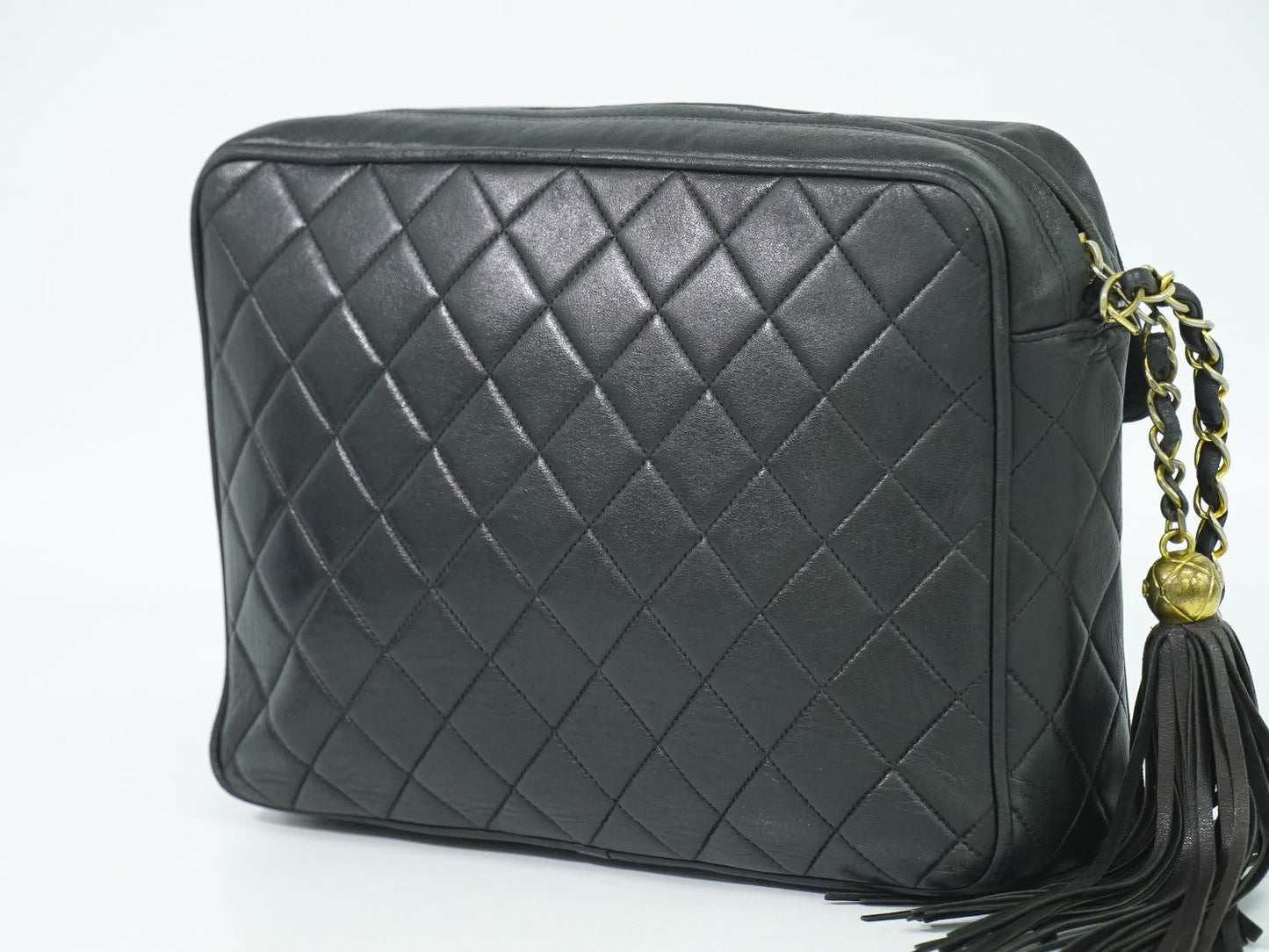 CHANEL ココマーク マトラッセ ショルダーバッグ ブラック