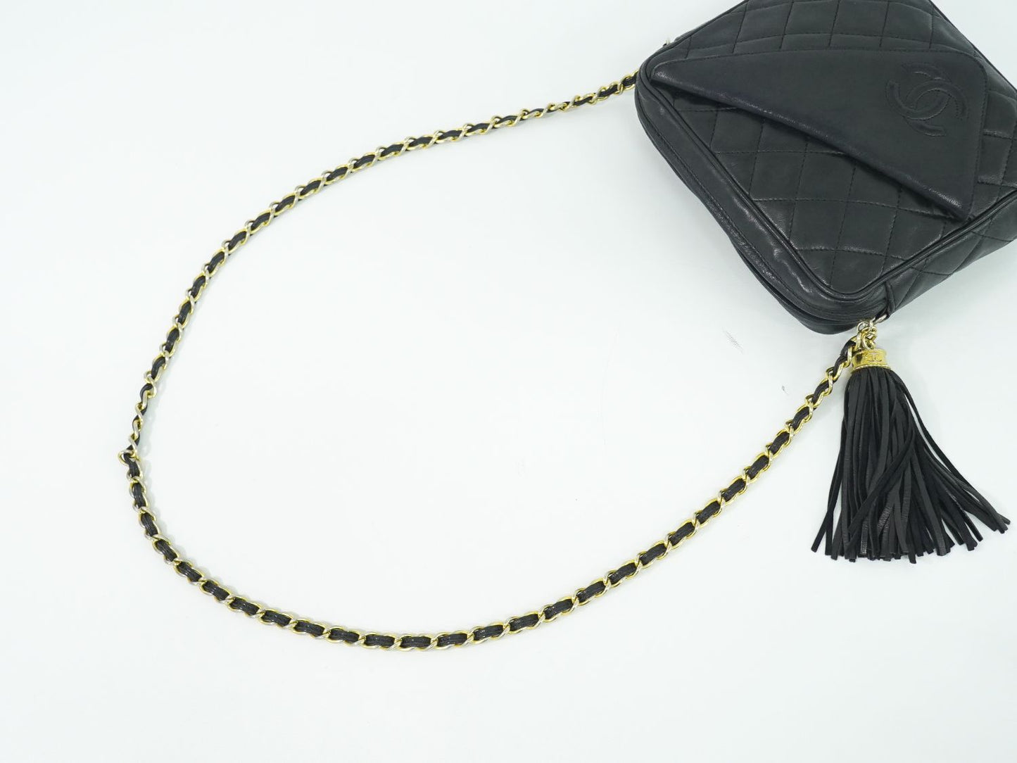 CHANEL ココマーク マトラッセ ショルダーバッグ ブラック
