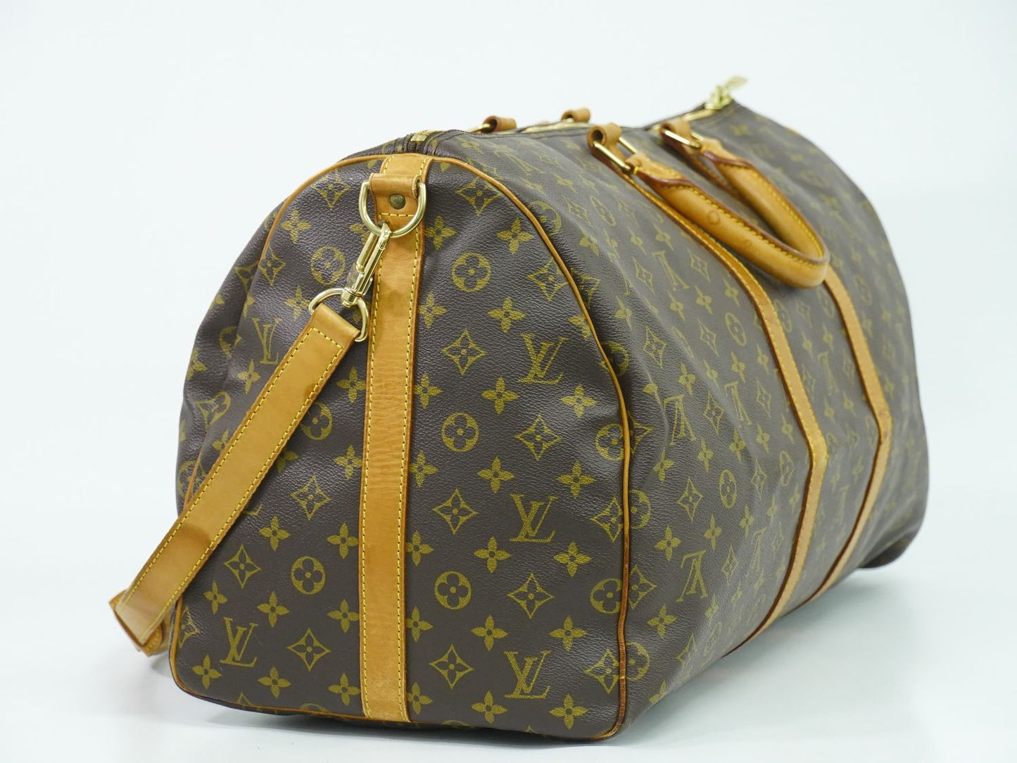 LOUIS VUITTON キーポルバンドリエール 55 モノグラム 2WAY ボストンバッグ M41414