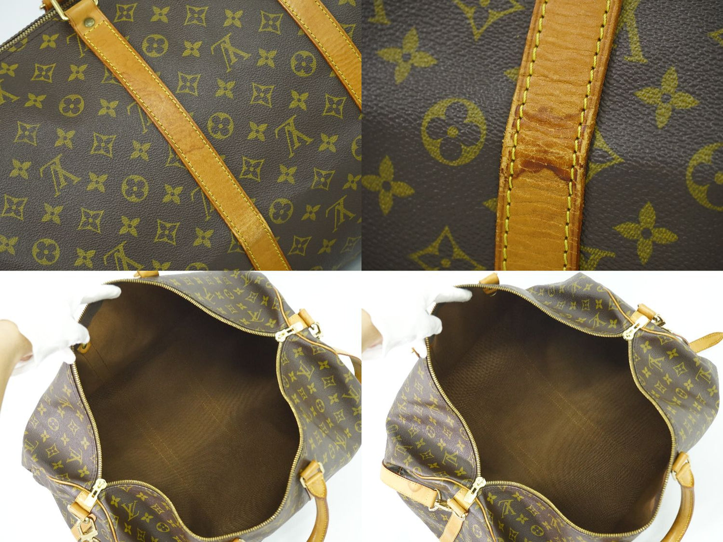 LOUIS VUITTON キーポルバンドリエール 55 モノグラム 2WAY ボストンバッグ M41414