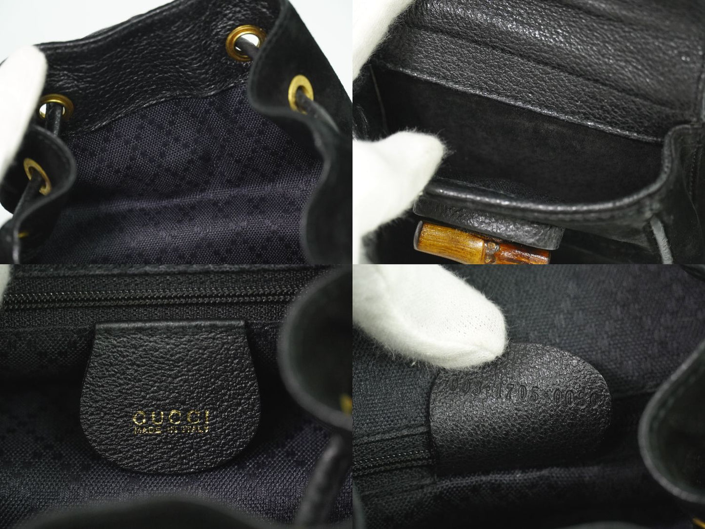 GUCCI バンブー リュックサック ブラック