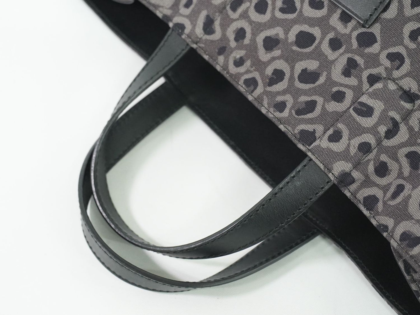 GUCCI レオパード トートバッグ グレー 341739