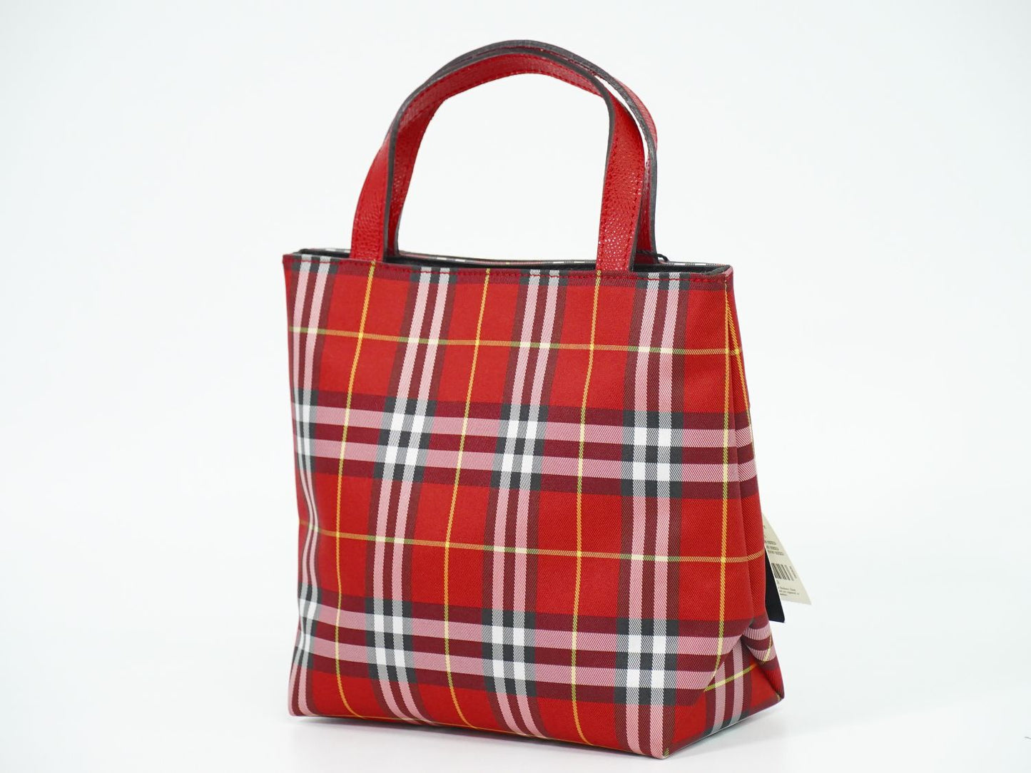 BURBERRY ノバチェック ハンドバッグ レッド