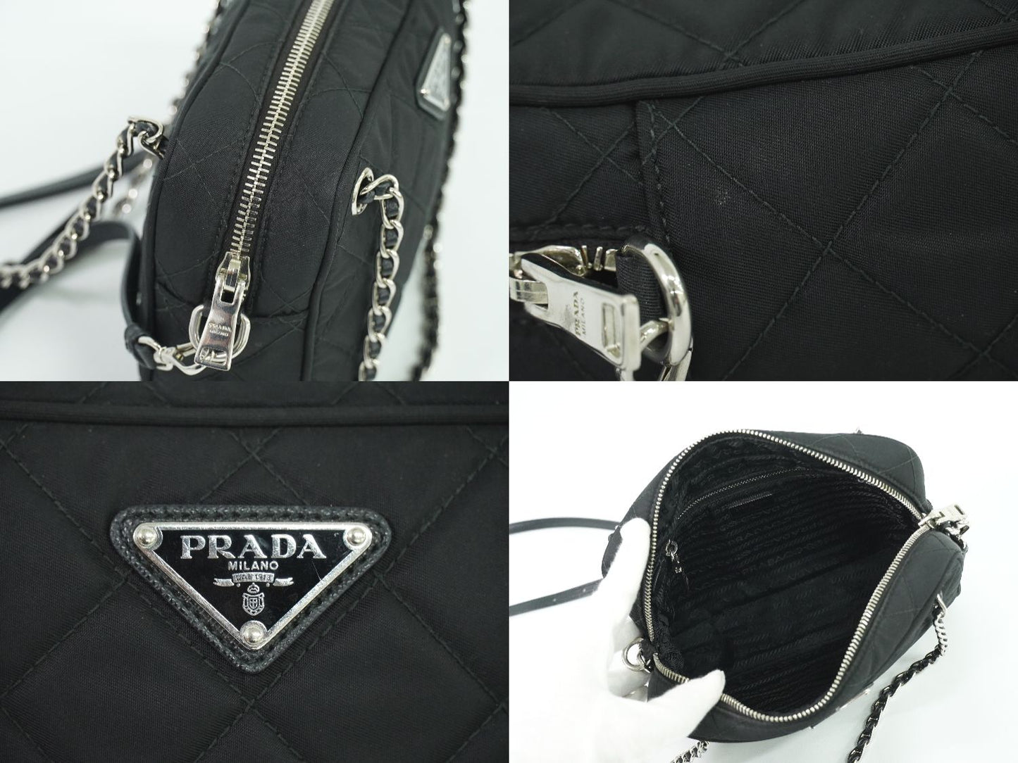 PRADA キルティング 2WAY ブラック