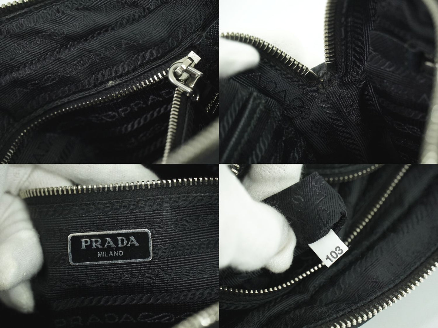 PRADA キルティング 2WAY ブラック