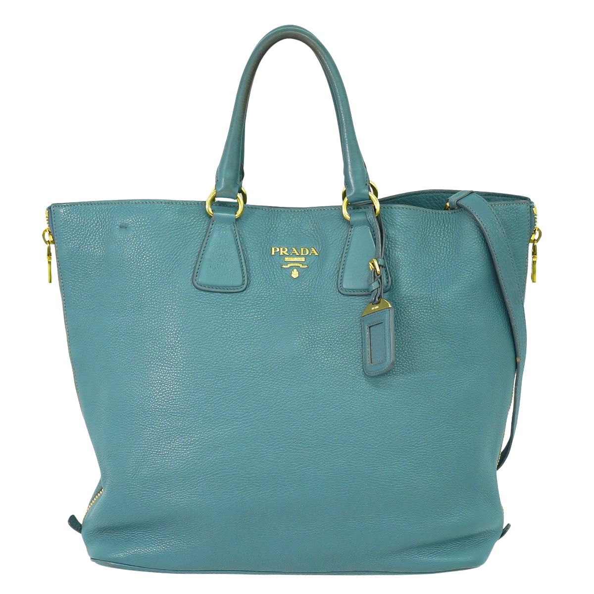 PRADA 2WAY ショルダーバッグ ライトブルー
