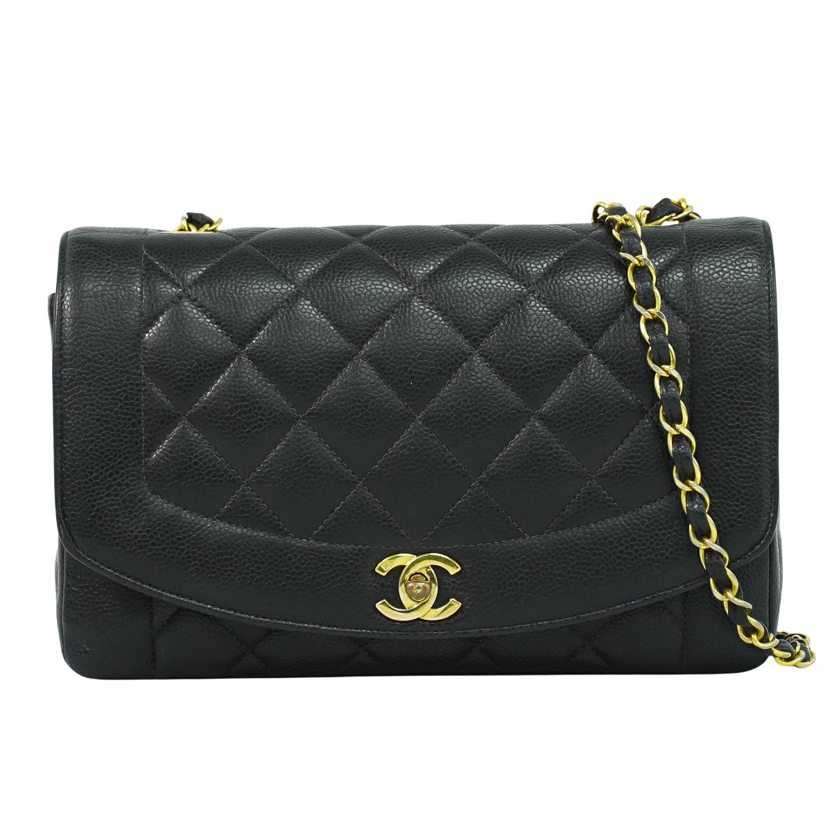CHANEL ダイアナ ココマーク ショルダーバッグ ブラック