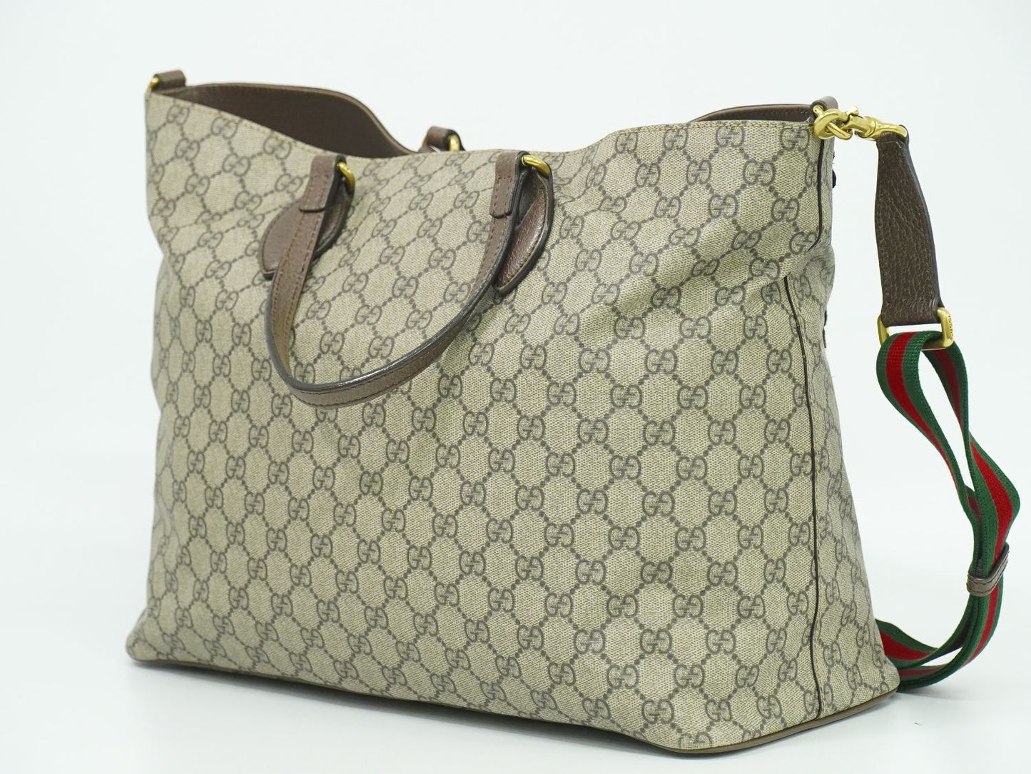 GUCCI クーリエ GGスプリーム 2WAY ショルダーバッグ ベージュ マルチカラー 474085
