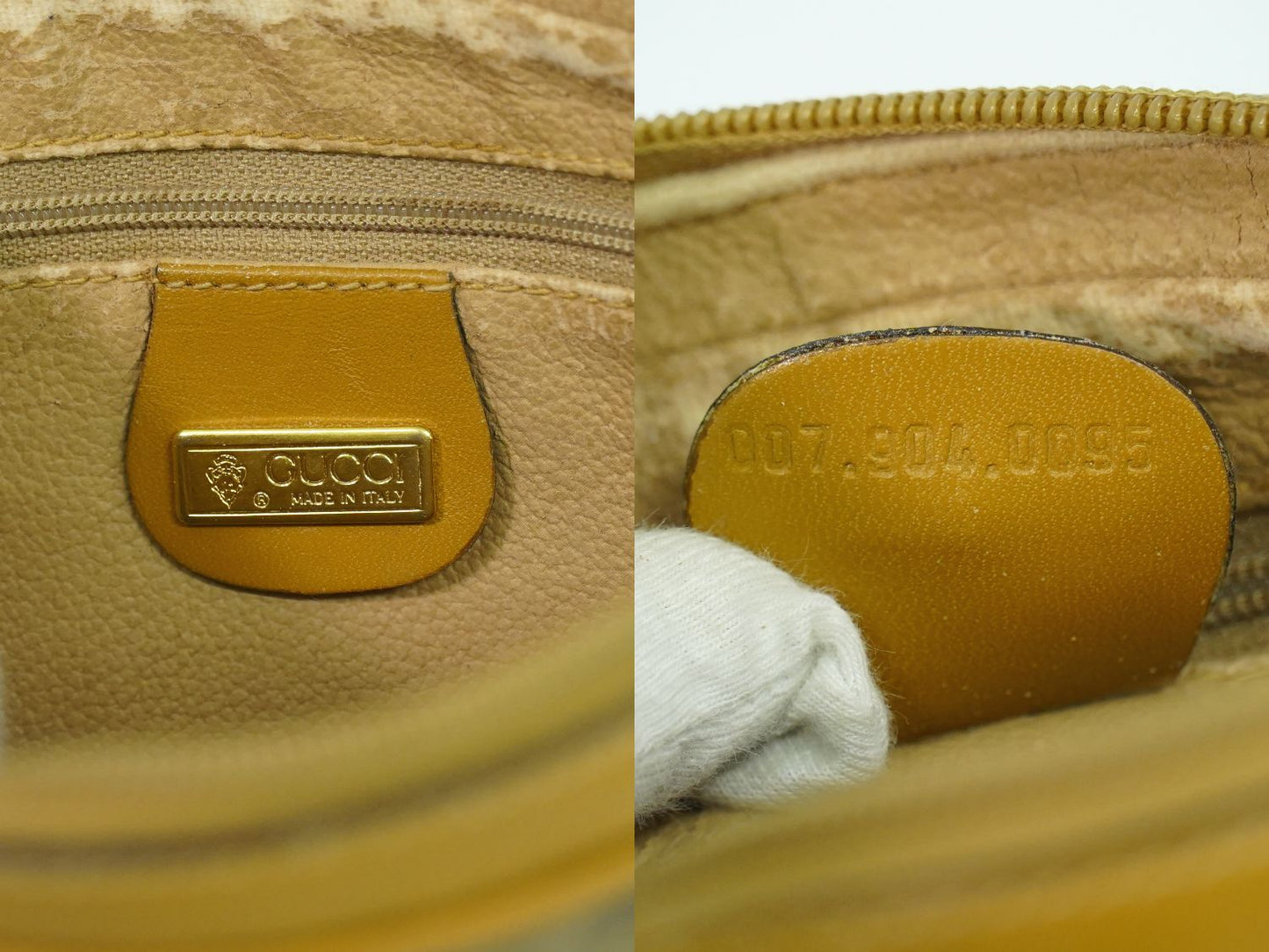 GUCCI オールドグッチ マイクロGG ショルダーバッグ ブラウン