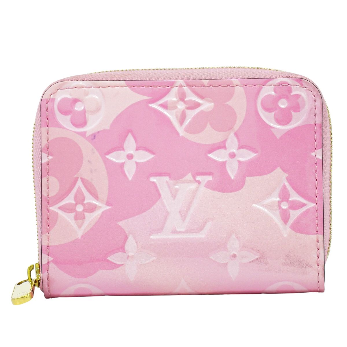 LOUIS VUITTON ジッピーコインパース ヴェルニ レザー コインケース ピンク M90590