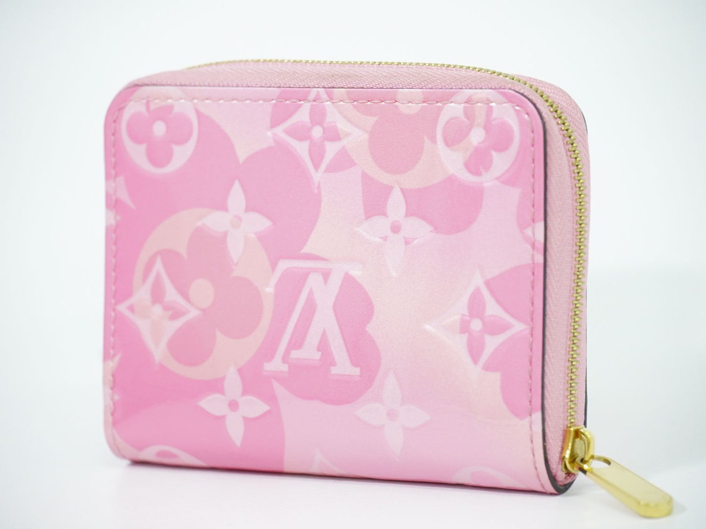 LOUIS VUITTON ジッピーコインパース ヴェルニ レザー コインケース ピンク M90590