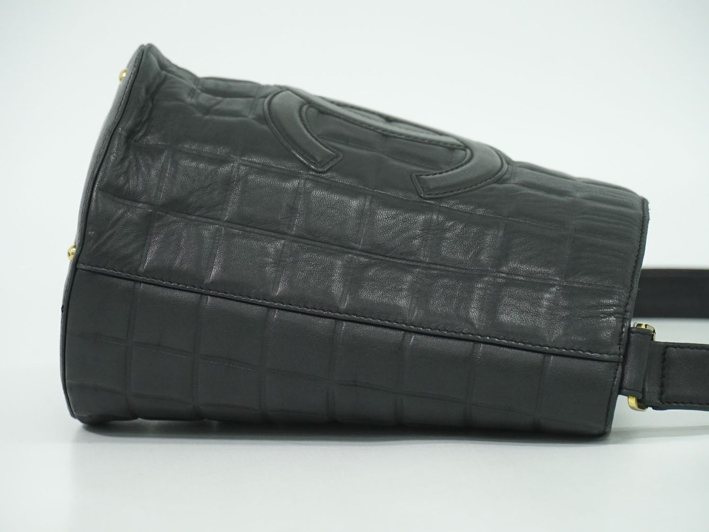 CHANEL ココマーク チョコバー ショルダーバッグ ブラック
