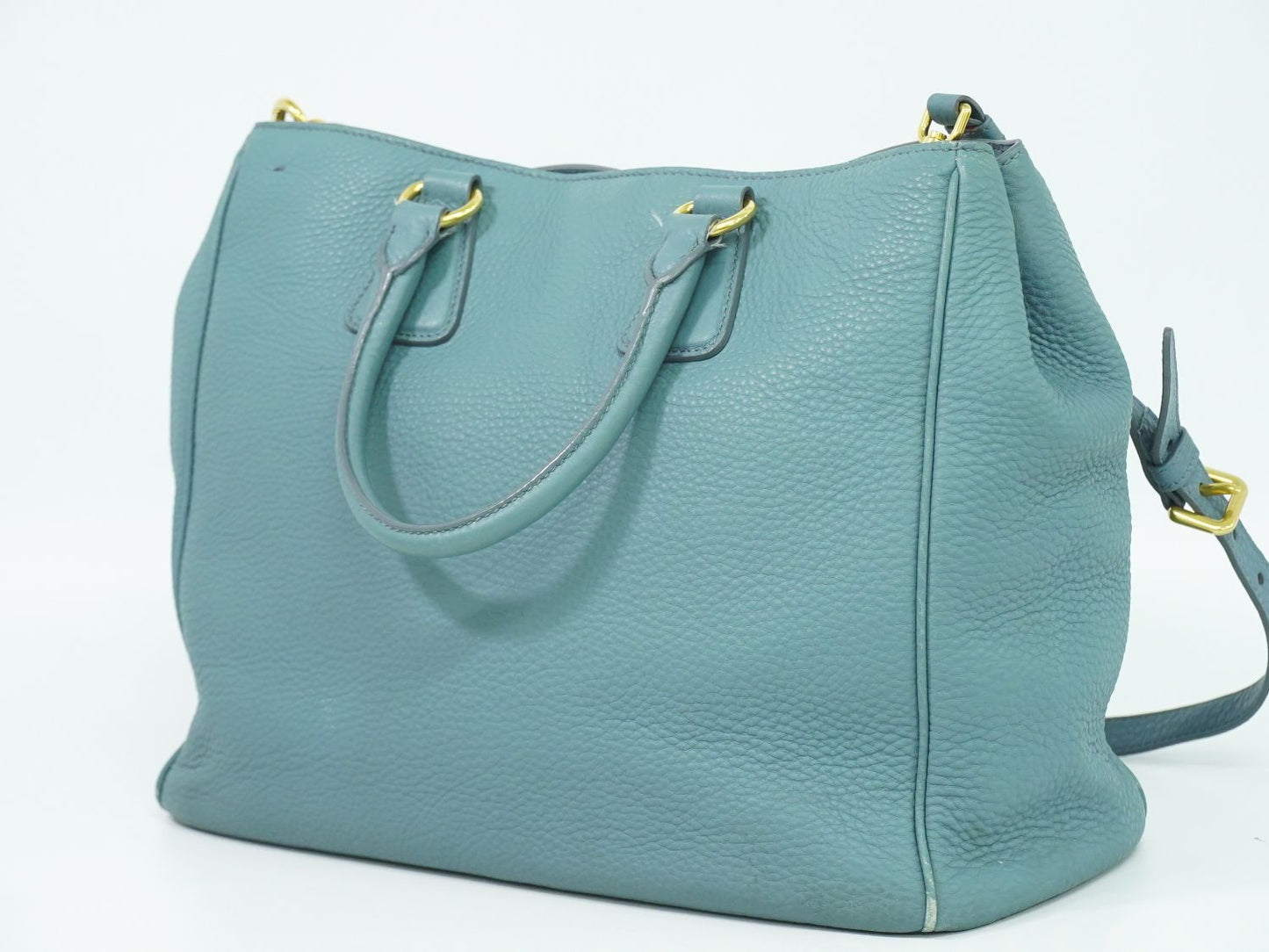 PRADA 2WAY ショルダーバッグ ライトブルー