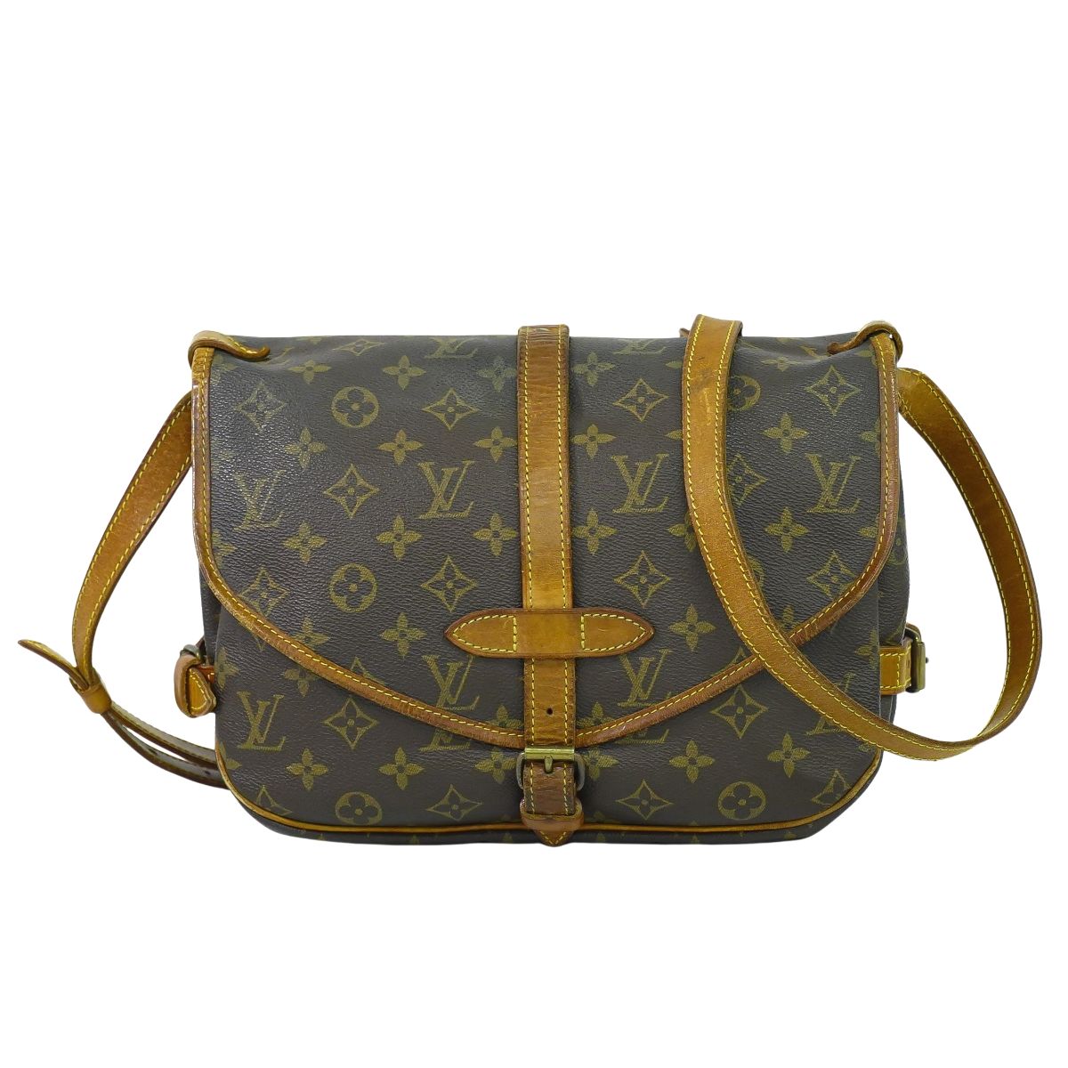 LOUIS VUITTON ソミュール 30 モノグラム ショルダーバッグ M42256