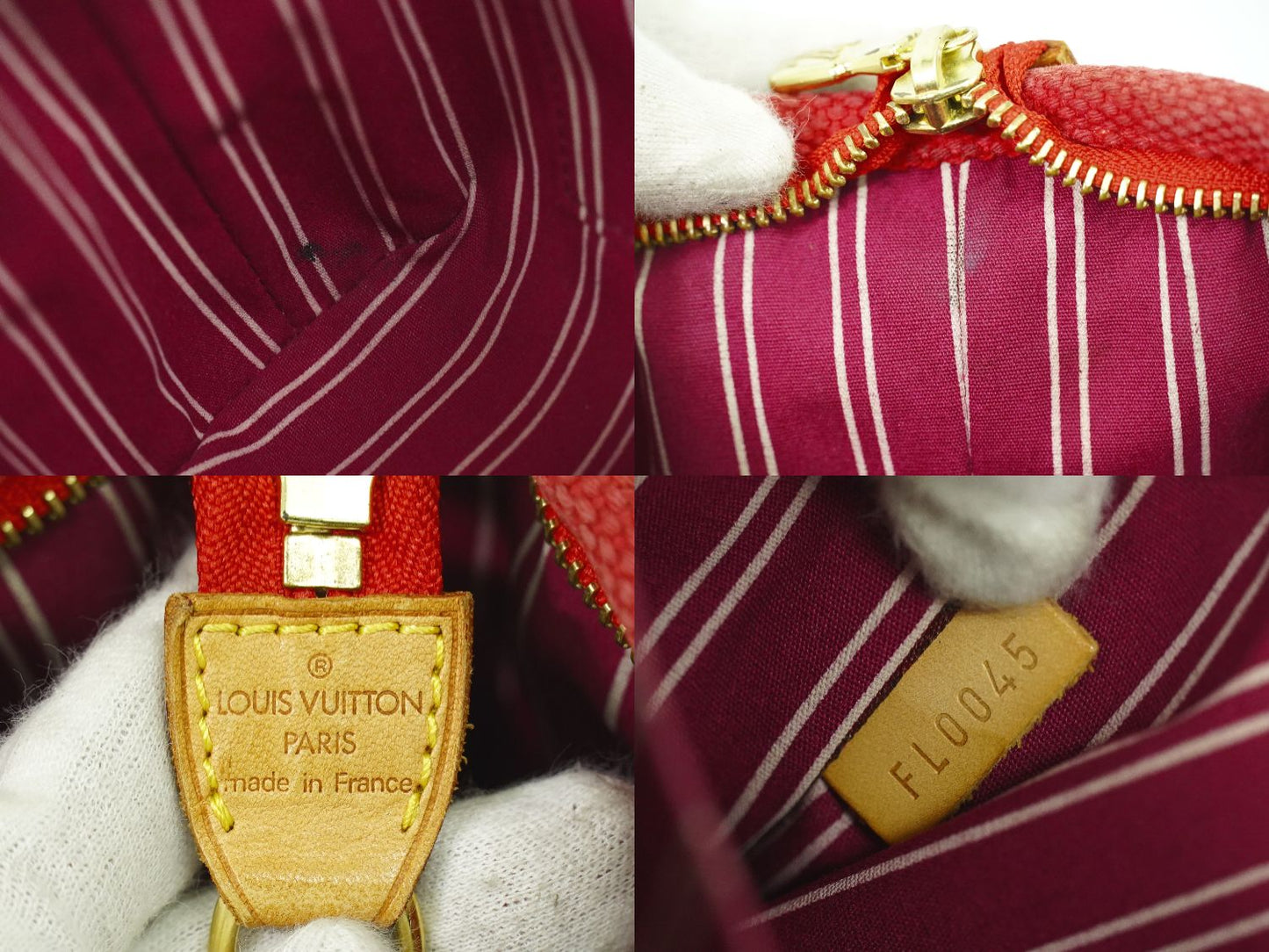 LOUIS VUITTON アンティグア カバ PM ハンドバッグ ルージュ M40037