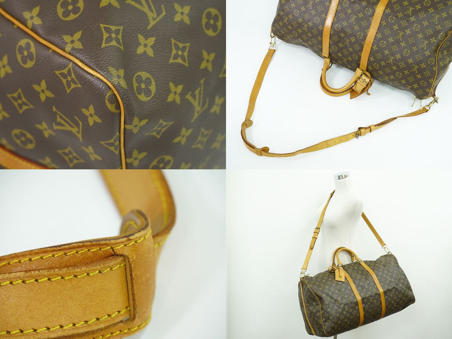 LOUIS VUITTON キーポルバンドリエール 60 モノグラム 2WAY ボストンバッグ M41412