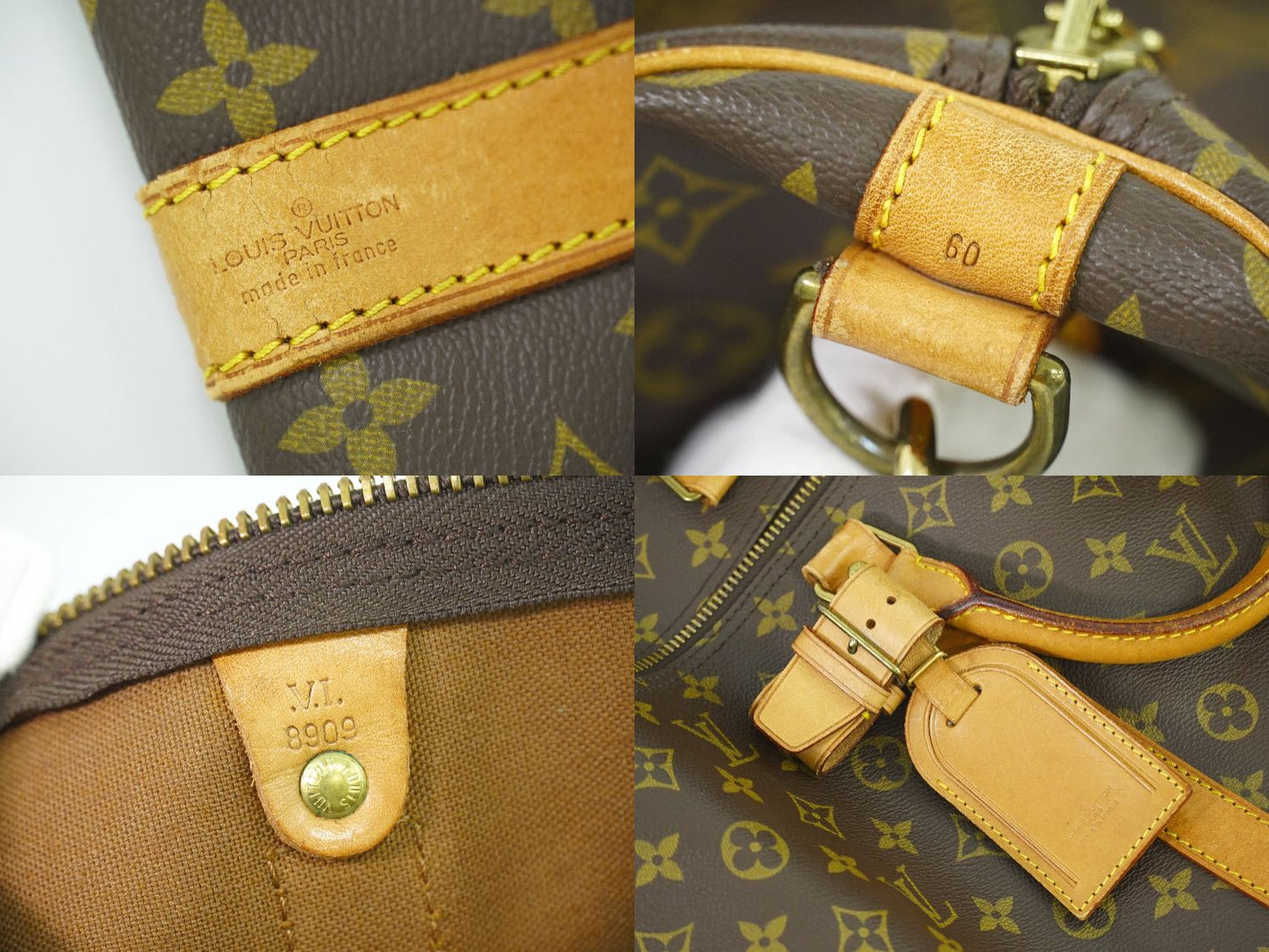 LOUIS VUITTON キーポルバンドリエール 60 モノグラム 2WAY ボストンバッグ M41412